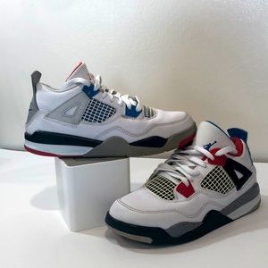 Nike Retro Fire Red White and blue Boys Sneakers